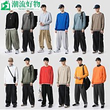 男士長袖圓領衛衣 M-2XL 加絨加厚保暖長袖T恤 時尚潮流百搭大學T 韓版寬鬆上衣 打底衫 套頭衫  男生衣著-潮流好物 歷史價格詳細信息
