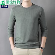 男士上衣 男士打底衫 長袖上衣男DUKEEN230g重磅純棉t恤男長袖美式圓領衛衣白色正肩內搭打底衫女-潮流好物 歷史價格詳細信息