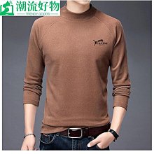 男士長袖上衣 男士打底衫雙絨絨衛衣男2021秋冬季時尚印花打底衫中青年時尚潮流免燙上衣-潮流好物 歷史價格詳細信息