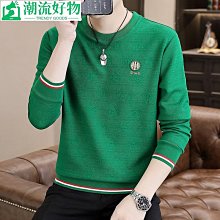 男士長袖上衣 男士打底衫秋冬季加絨加厚印花圓領長袖t恤男士潮牌休閑衛衣上衣體恤打底衫-潮流好物 歷史價格詳細信息