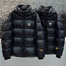 Adidas 愛迪達連帽棉衣 冬季羽絨棉服加棉加厚保暖麵包服黑色白色連帽防風防寒外套鋪棉外套 歷史價格詳細信息