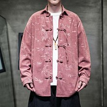 春夏中國風長袖襯衫男 大碼襯衫男棉麻休閑上衣修身純色 歷史價格詳細信息