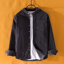 日系外套春秋襯衫 襯衫 男士燈芯絨長袖 長袖襯衫 男裝襯衫 純色大碼襯衫 復古外套 白襯衣 歷史價格詳細信息