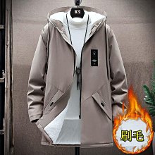 外套男 防風外套 連帽風衣外套 薄厚款 寬鬆 休閒 韓版 簡約 秋冬季 刷毛加厚 大碼風衣 連帽夾克 男-時尚男裝 歷史價格詳細信息