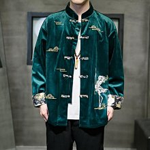 唐裝男式中式刺繡龍圖綢緞上衣中國風春款漢服中裝長袖薄外套禮服 男士唐裝 歷史價格詳細信息