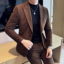 西裝外套男 燈芯絨簡約貼標夾克外套 男士春秋季百搭休閒小西服 潮流痞帥寬鬆日系西服上衣外套（滿599元免運） 歷史價格詳細信息