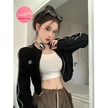 美式復古短版刺繡棒球外套女夏季粉色歐美vintage街頭夾克外套 短版外套 飛行外套 棒球服 歷史價格詳細信息