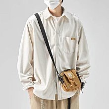 燈芯絨襯衫男長袖潮牌寬松大碼春秋日系復古加絨加厚立領襯衣外套長袖襯衫牛仔 長袖t shirt 排汗 t恤 男生衣著 素色 歷史價格詳細信息