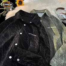 長版襯衫--復古風慵懶雙口袋直線條立領襯衫/外套(黑XL-5L)-I84熊衣褲語 歷史價格詳細信息