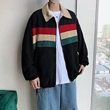 春秋季撞色外套2022新款休閒痞帥拼接男上衣潮牌英倫雅痞男裝夾克 歷史價格詳細信息
