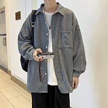 燈芯絨長袖襯衫外套 約休閒原宿長袖男春秋韓版寬鬆襯衫 流行方領潮流百搭襯衫 休閒襯衫 工作襯衫 歷史價格詳細信息