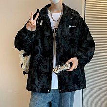 燈芯絨外套男女春秋季潮ins痞帥炸街嘻哈塗鴉襯衫外套燈芯絨襯衫男長袖日系潮牌字母印花嘻哈工裝上衣秋季潮流襯衫 歷史價格詳細信息