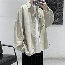 燈芯絨長袖襯衫 韓版上衣 襯衫外套男 寬鬆休閒復古襯衫 立領男生純棉外套 大尺碼襯衫 薄外套 男生休閒外套 歷史價格詳細信息