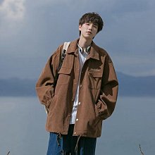 男士夾剋秋季外套休閒外套春秋複古工裝燈芯絨休閒夾剋男套裝韓版高級感ins修身短外套潮 歷史價格詳細信息