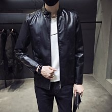 秋裝新款皮衣男休閑外套皮夾克韓版男士夾克薄款 皮外套 皮衣外套 外套男 飛行外套 防風外套 短版外套 秋天-時尚男裝 歷史價格詳細信息