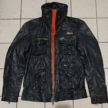 極度乾燥 superdry Scrambler leather jacket 高價款 野牛皮 騎士 真皮 皮衣 外套 黑SML現貨 lewis schott 歷史價格詳細信息