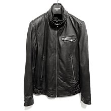 【日本精品】日本品牌291295=HOMME   頂級高檔窄版立領羊皮騎士皮衣 真皮 歷史價格詳細信息