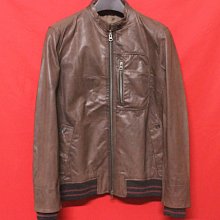 【日本精品】日本品牌291295=HOMME   頂級高檔窄版立領羊皮騎士皮衣 真皮 歷史價格詳細信息