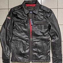 極度乾燥 superdry Scrambler leather jacket 高價款 野牛皮 騎士 真皮 皮衣 外套 黑SML現貨 lewis schott 歷史價格詳細信息