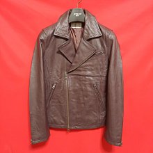 【日本精品】日本品牌291295=HOMME   頂級高檔窄版立領羊皮騎士皮衣 真皮 歷史價格詳細信息