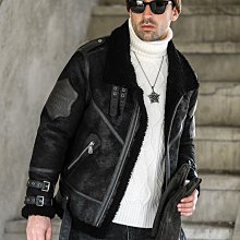 新品 超帥歐美男裝 JM 原生態皮毛一體皮草大衣男士羊毛外套燙印刺綉工藝重工機能潮設計 可開發票 歷史價格詳細信息