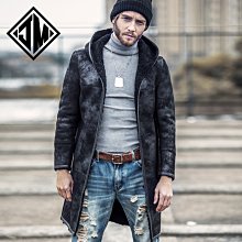 新品 超帥歐美男裝 JM 原生態皮毛一體皮草大衣男士羊毛外套燙印刺綉工藝重工機能潮設計 可開發票 歷史價格詳細信息