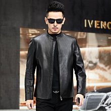 【型男會社】1021 HNAT 秋冬新款真皮皮衣男棒球領領夾克綿羊皮外套機車韓版潮男 歷史價格詳細信息