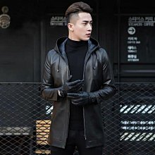 中年男士皮草羊皮皮衣新品2023秋季休閑V領真皮皮衣羊皮衣潮外套A893718 歷史價格詳細信息