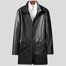 【型男會社】1021 HNAT BJ89KC011秋冬男士翻領短款外套真皮綿羊皮休閑皮衣男皮夾克 歷史價格詳細信息