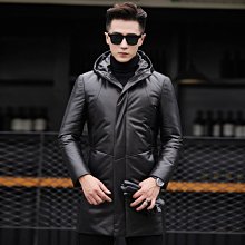 羽絨服男中長款修身韓版加厚保暖青年連帽大毛領冬季時尚外套Z2UK 歷史價格詳細信息