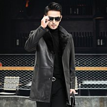 【型男會社】1021 HNAT 冬季男士大衣外套連帽皮毛皮草一體中長款 歷史價格詳細信息