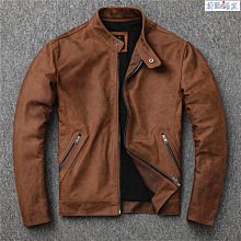 【熱賣精選】真皮皮衣男頭層牛皮立領皮夾克男士真皮外套秋冬新款機車單皮休閒帥氣男裝 歷史價格詳細信息