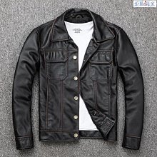 【熱賣精選】真皮皮衣男頭層牛皮立領皮夾克男士真皮外套秋冬新款機車單皮休閒帥氣男裝 歷史價格詳細信息