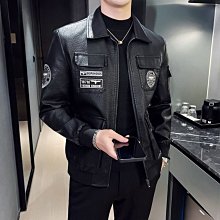 特賣- 男士真皮皮衣頭層厚羊皮商務休閑中老年爸爸裝真皮外套#1711 歷史價格詳細信息