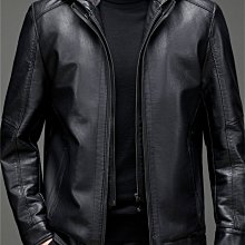 特賣- 冬季男士真皮羽絨服翻領羊羔毛領可脫卸綿羊皮皮夾克保暖外套 歷史價格詳細信息