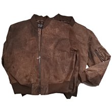 特賣- 空軍飛行服 厚純頭層黃牛皮真皮皮衣男短款翻領 皮夾克大碼外套 歷史價格詳細信息