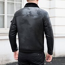 特賣- 皮毛一體男真皮衣外套加厚綿羊皮夾克男冬季加絨中年裝 歷史價格詳細信息