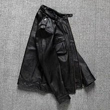 特賣- 頭層牛皮真皮皮衣男大碼中長款獵裝皮大衣秋冬款皮夾克男裝外套 歷史價格詳細信息