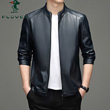 特賣- 真皮皮衣男綿羊皮印花潮男士皮夾克外套男式棒球服 歷史價格詳細信息