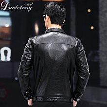 特賣- 秋冬真皮皮衣男頭層牛皮羽絨服可拆卸帽子內里商務休閑保暖皮外套 歷史價格詳細信息