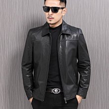 特賣- 皮衣男真皮夾克機車春秋冬季綿羊皮牛皮潮流帥氣新款外套 歷史價格詳細信息