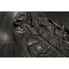 特賣- 復古潮暗黑系男裝水洗舊化頭層綿羊皮風衣休閑連帽中長款真皮皮衣 價格比較,價格查詢,歷史價格詳細信息