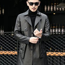 特賣-新款男士中長休閑夾克中青年韓版修身中長風衣連帽外套男 歷史價格詳細信息