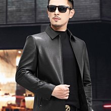 特賣- 頭層鹿皮真皮皮衣男短款翻領中年商務休閑皮夾克外套 價格比較,價格查詢,歷史價格詳細信息