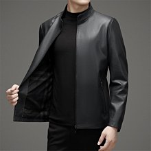 中年男士皮草羊皮皮衣新品2023秋季休閑V領真皮皮衣羊皮衣潮外套A893718 歷史價格詳細信息