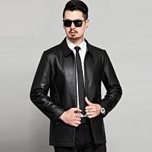 正品秋冬男士真皮皮衣外套加絨加厚中老年夾克爸爸皮上衣男裝-毛毛男裝 歷史價格詳細信息