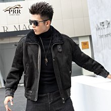 海寧男士皮衣生態真皮皮衣夾克翻領加絨中年綿羊皮中老年商務休閑外套A88513 歷史價格詳細信息