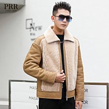 原生態皮毛一體男士皮夾克外套潮真皮皮衣羽絨服翻領海寧冬季厚款-名流 歷史價格詳細信息