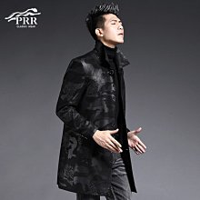 中年男士皮草羊皮皮衣新品2023秋季休閑V領真皮皮衣羊皮衣潮外套A893718 歷史價格詳細信息