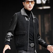海寧男士真皮皮衣休閑青中年男式立領頭層山羊皮單皮大衣外套新款外套A88534 歷史價格詳細信息